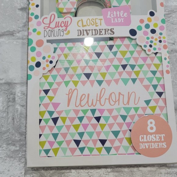 Lucy Darling Little Lady‎ Newborn-2T Closet Divider Set $28 Retail NEW - Picture 5 of 6